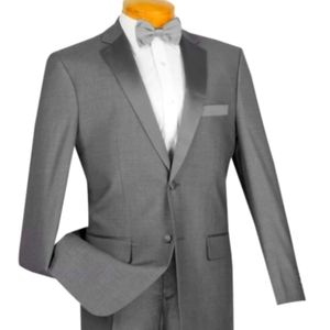 Vinci Grey Classic Notch Tuxedo